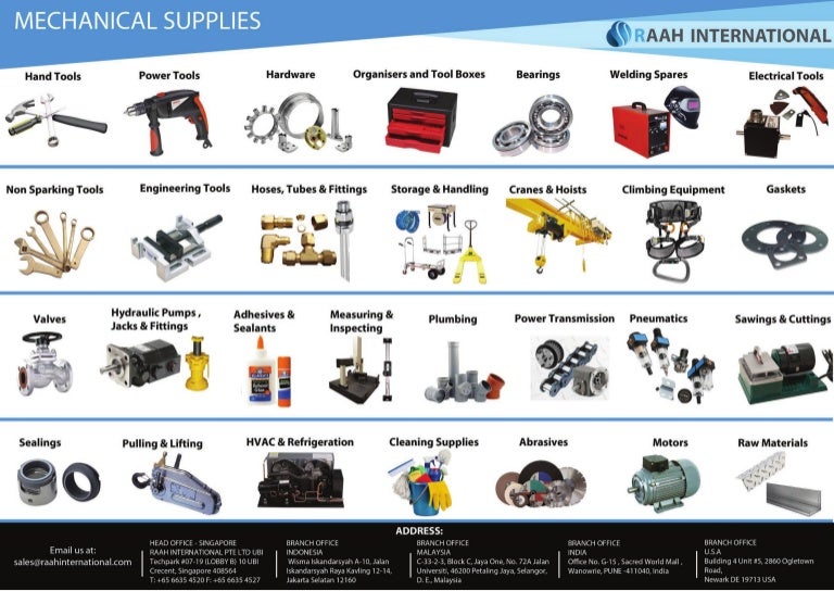 Mechanical supplies RAAH SAfety / RAAH International