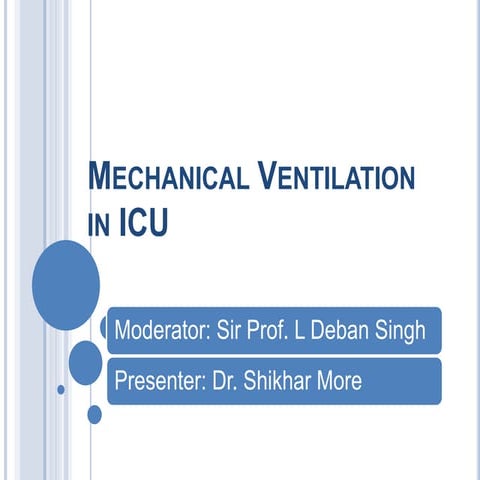 Mechanical ventilation
