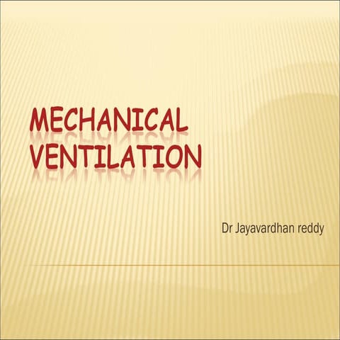 Mechanical ventilation (1)