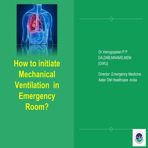How to initiate mechanical ventilation in Emergency room?