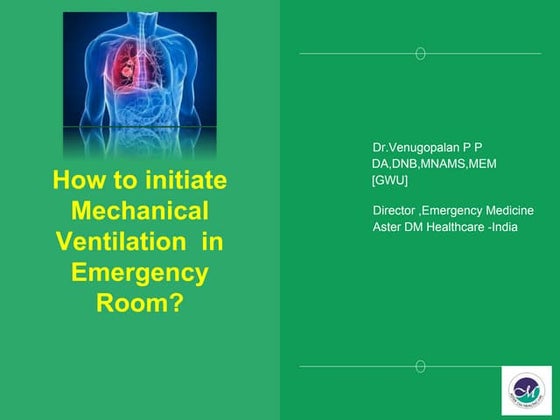 basics of mechanical ventilation | PPTX | Lung and Respiratory Health ...
