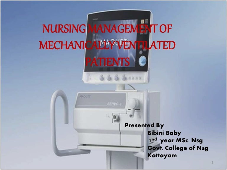 Mechanical ventilation ppt