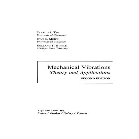 Engineering Mechanical Vibration Theory & Apps