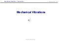 Mechanical Vibrations all slides