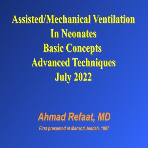 Mechanical Vs Non-Mechanical Ventilation in Neonates.ppt