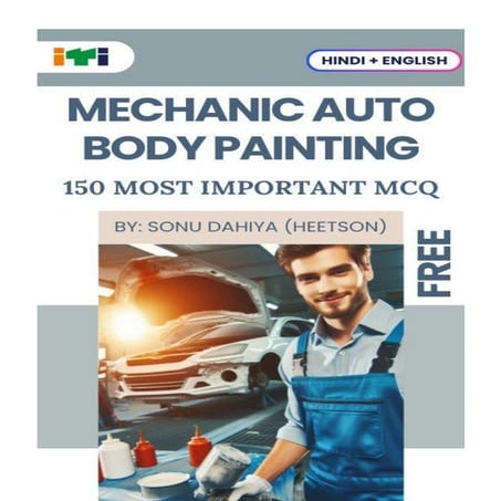 Mechanic Auto Body Painting Question Paper ITI MCQ Book Free
