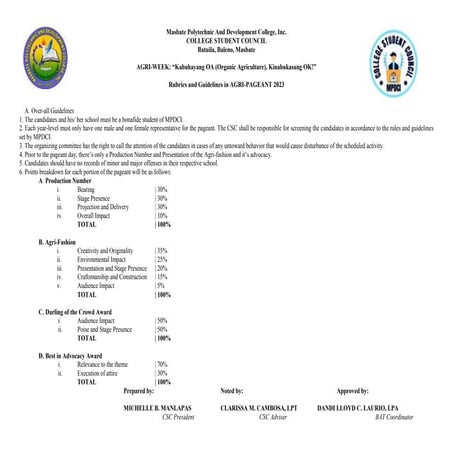 Mechanics and Guidelines in Agri-Pageant 2023.docx