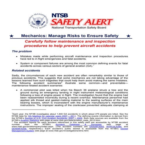 Mechanics manage risks to ensure safety