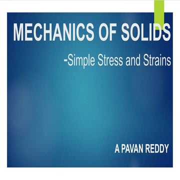 Mechanics of solids