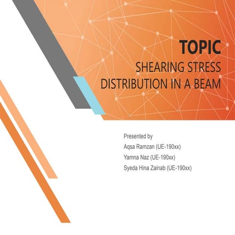 shearing stress distribution in a beam