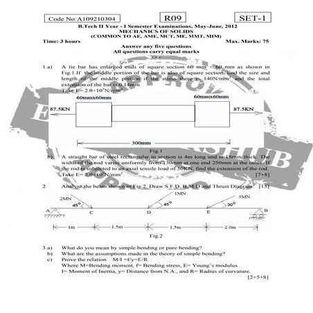Mechanics of solids1