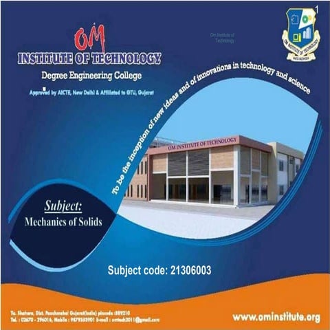 Mechanics of solids 21306003