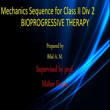 Mechanics sequence for  class 2 div 2  