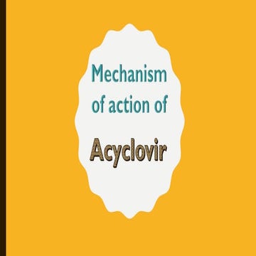 Mechanism of action of acyclovir with Video