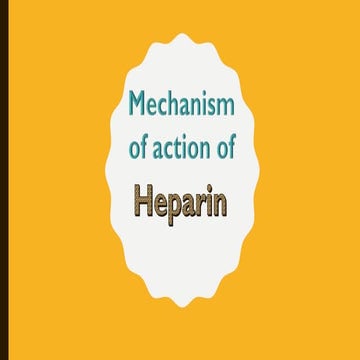 Mechanism of action of heparin - YouTube video inside