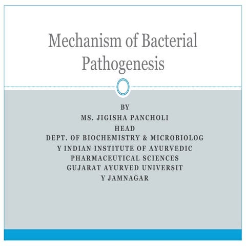 Bacterial pathogenesis