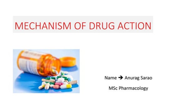 Principles of drug action | PPTX