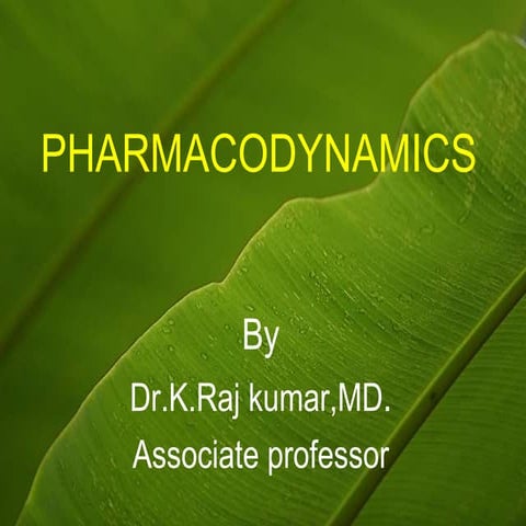 Mechanism of drug action,drug receptor phrmacology
