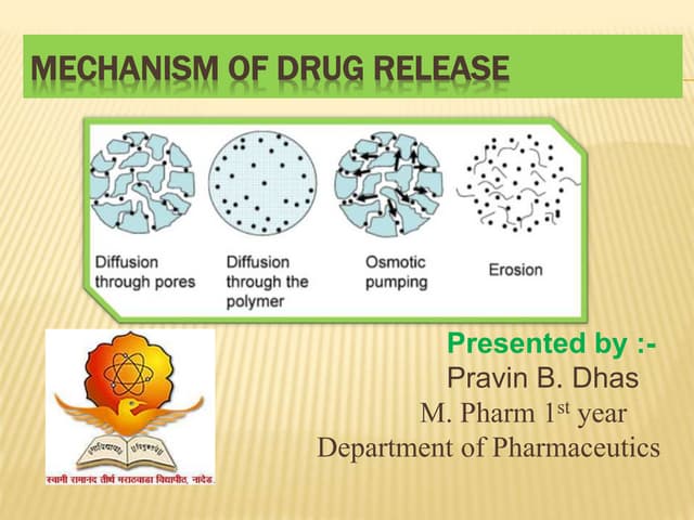 Mechanism of drug release by pd