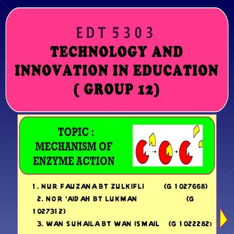 Mechanism of Enzyme Action