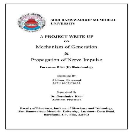 Mechanism of Generation and Propagation of Nerve Impulse.docx