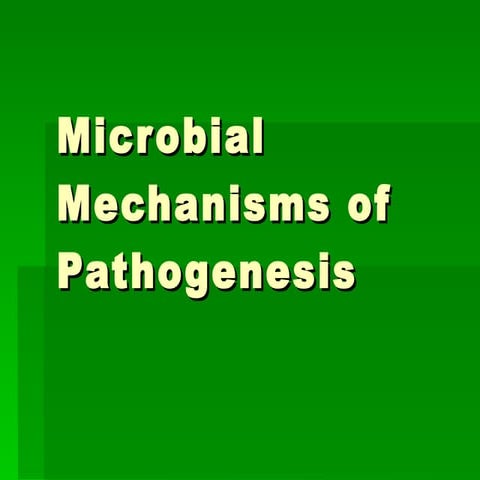 Mechanism Of Pathogenecity