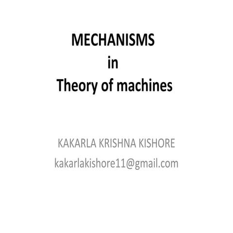 Mechanisms