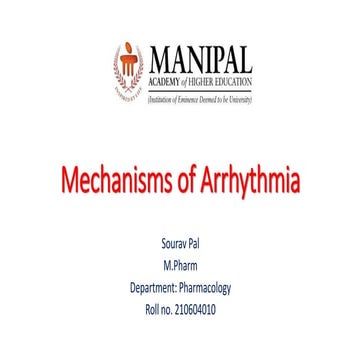 Mechanisms of Arrhythmia PPT Sourav Pal.pptx