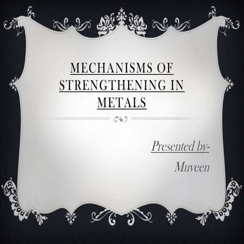 Solid solution strengthening | PPTX