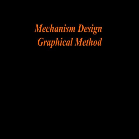Mechanism synthesis, graphical