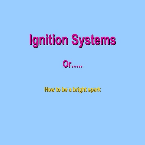 MECHATRONICS APPLICATION ELECTRONIC ignition SYSTEM.ppt