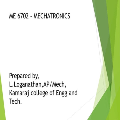 Mechatronics unit 2 and 3 