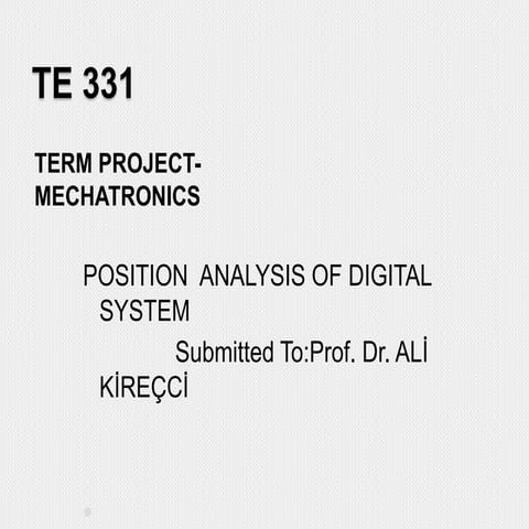 POSITION ANALYSIS OF DIGITAL SYSTEM