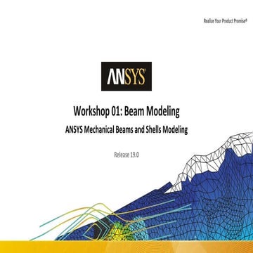 Comprehensive Workshop on Offshore Platform Beam Modeling Using ANSYS ...