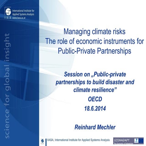 Instruments for Disaster Risk Financing | PPTX