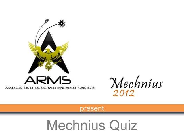 Mechnius 12 prelims