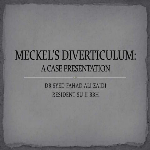 Meckel’s diverticulum