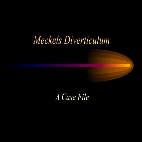 Meckels diverticulum - a nuclear medicine case study