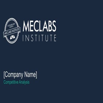 Meclabs   competitor analysis