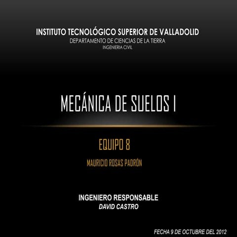 MECÁNICA DE SUELOS 1
