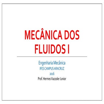 Mecânica dos fluídos i   capitulo 4
