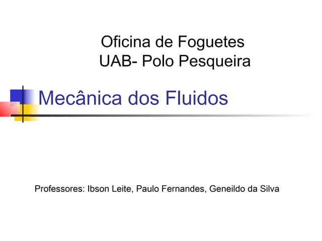 Mecânica dos fluidos