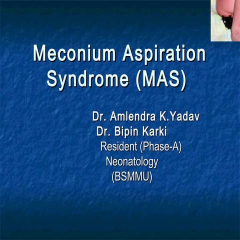 Meconium aspiration syndrome_