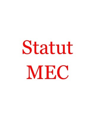 Statut de l'Association Mauritanian Engineering Community