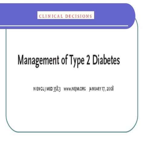 Med J Club Dm2 Trt Options. | PPT