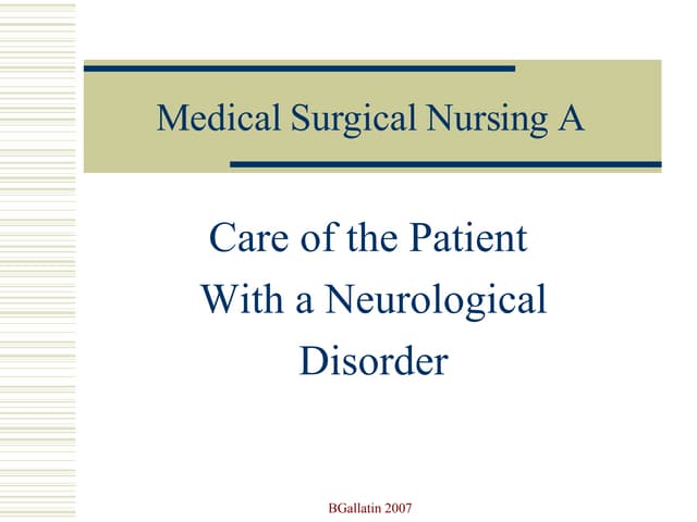 Med Surg A Neuro Ppt