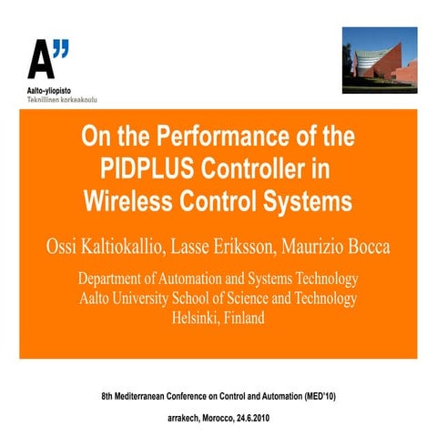 On the Performance of the PIDPLUS Controller in Wireless Control Systems