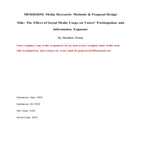 Med2028 m media research methods &amp; proposal design