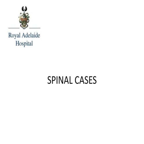 Med 4 ortho spinal cases