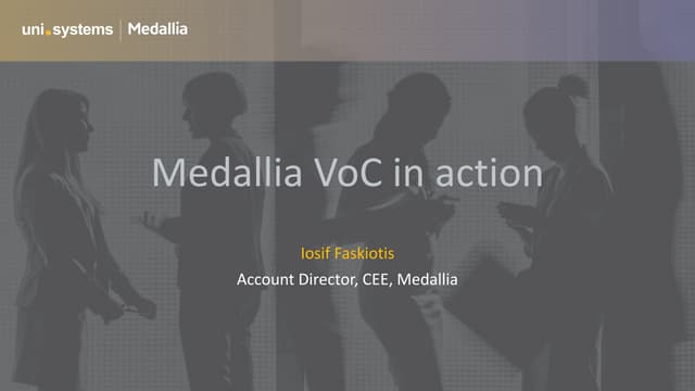 Medallia VoC in action